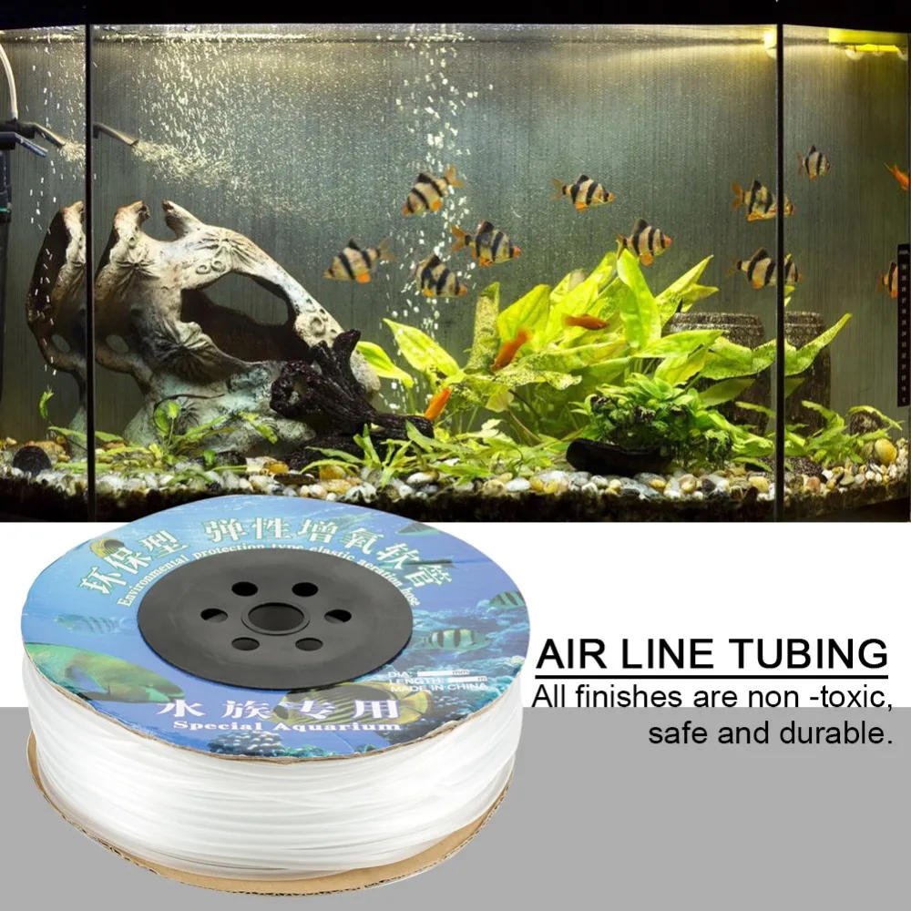 

100M Aquarium PVC Air Line Tubing for Fish Tank Air Pump Aquarium Air Line Tubing Air Line Tubing