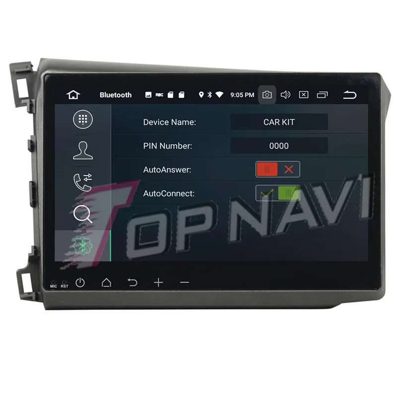 Topnavi Octa Core Android 9 0 автомобильный радиоприемник с навигацией GPS для Honda Civic 2012
