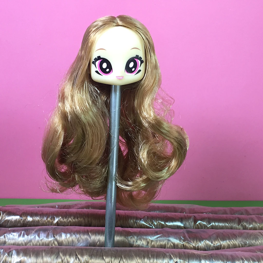 Кукольные волосы парики BJD кукла DIY вьющиеся волосы объемные Парики пучок ремесло волосы для кукол синтетические волосы аксессуары