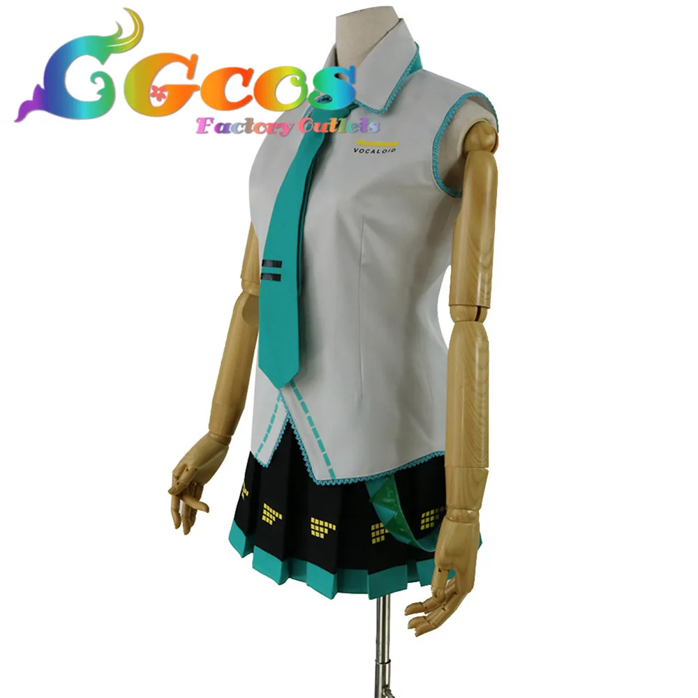 CGCOS Бесплатная доставка Косплей Костюм Вокалоид Хацунэ Мику Новый в наличии