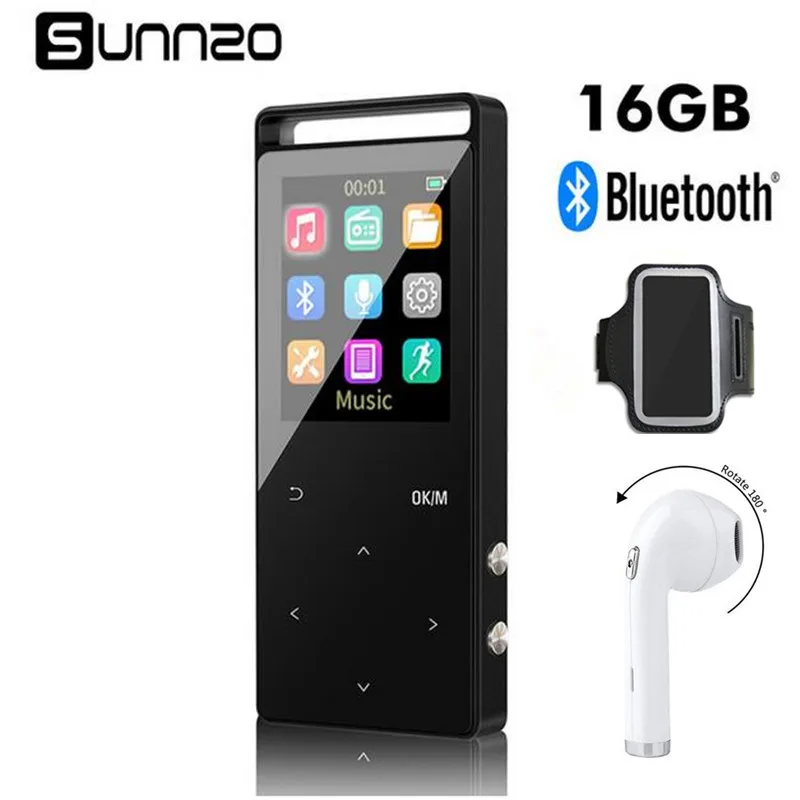 16 ГБ Bluetooth MP3 плеер HiFi Цифровой плеера с наушники Спорт Armba без потерь мини