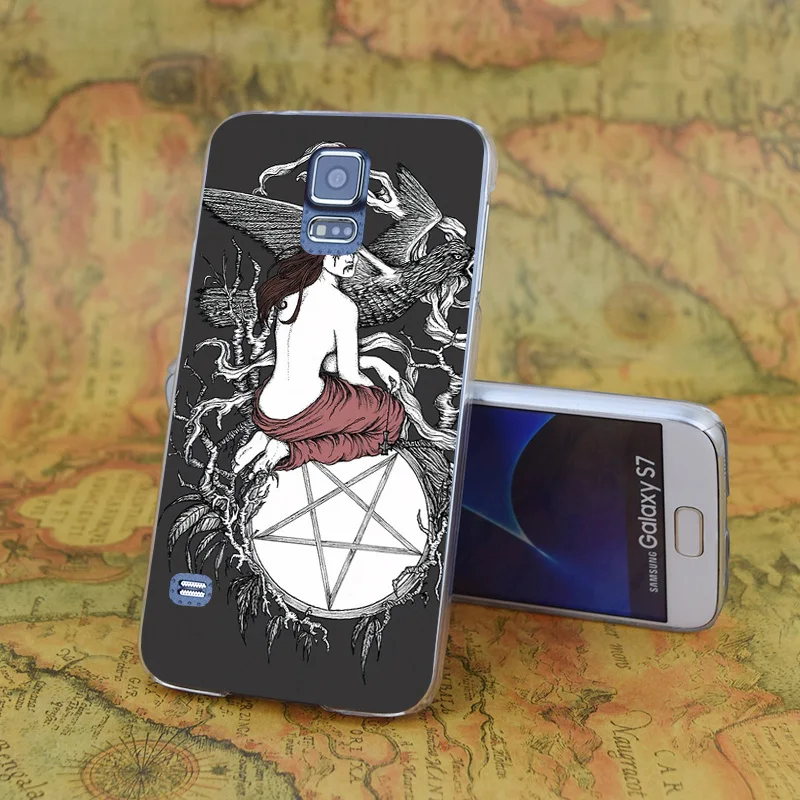 E1030 Satan Girl Transparent Hard PC Case Cover For Samsung Galaxy Note S 3 4 5 6 7 8 9 Mini Edge Plus |