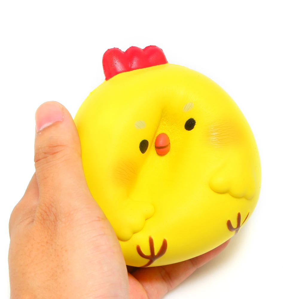 Mskwee Kawaii Jumbo Yellow Chicken Baby Squishy Slow Rising Cartoon Chick Scented Squishies Cute Soft Doll Squeeze Toy Wholesale | Игрушки и
