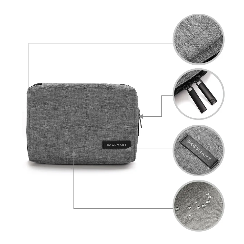 Водонепроницаемая дорожная сумка BAGSMART для электронных аксессуаров iPhone