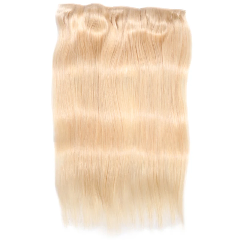 Addbeauty 70 г 100 прямо клип в волос блондинка Цвет машина сделала Волосы remy One piece Набор