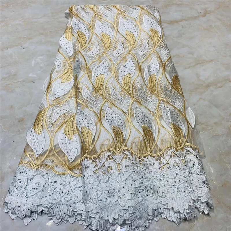 Tollola Latest Green African Lace Fabric 2019 High Quality Nigerian Fabrics 3D Flower French Tulle With Stones | Дом и сад