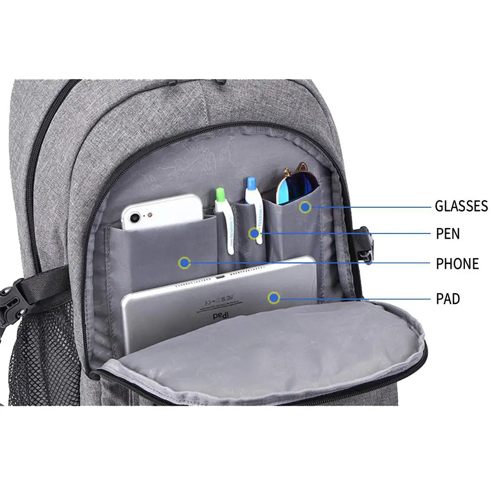 Mounchain мужской водонепроницаемый рюкзак большой емкости с usb-портом для