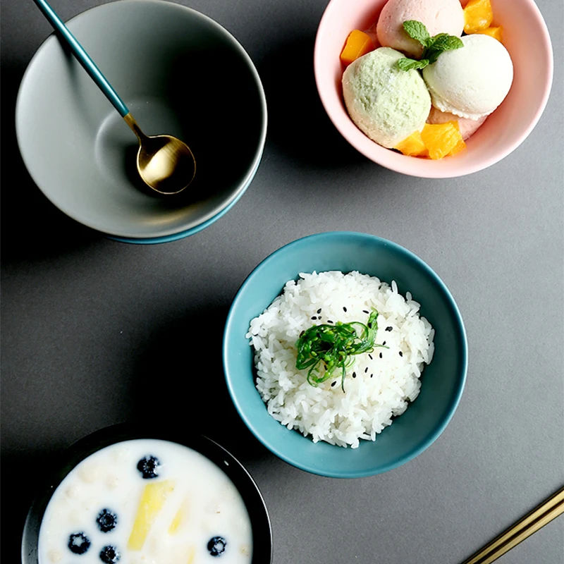 Керамическая миска RUX мастерская в скандинавском стиле столовый десерт