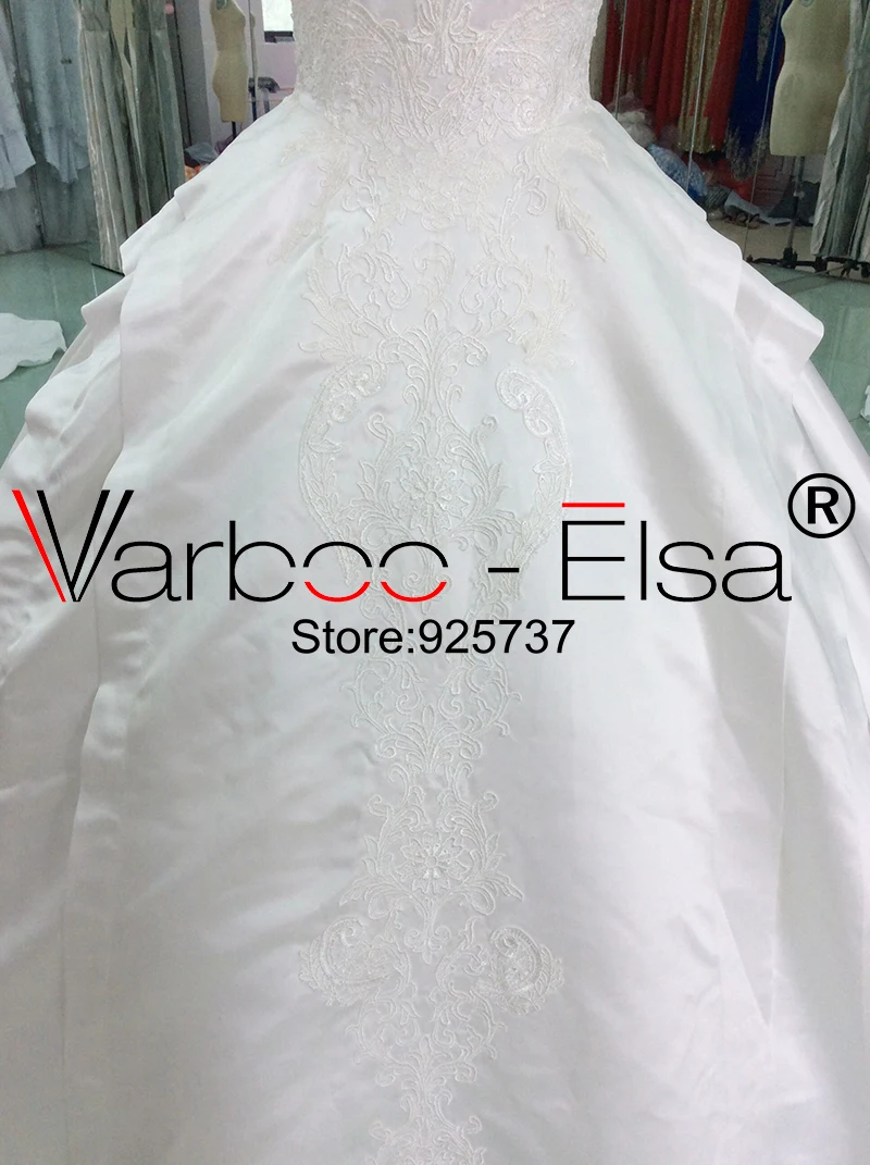 Белое Атласное Свадебное Платье VARBOO _ Эльзы сексуальное свадебное платье без