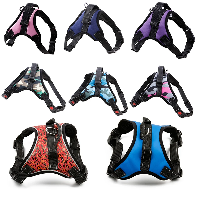 Женский жилет портупея для средних и больших собак светоотражающая камуфляжная