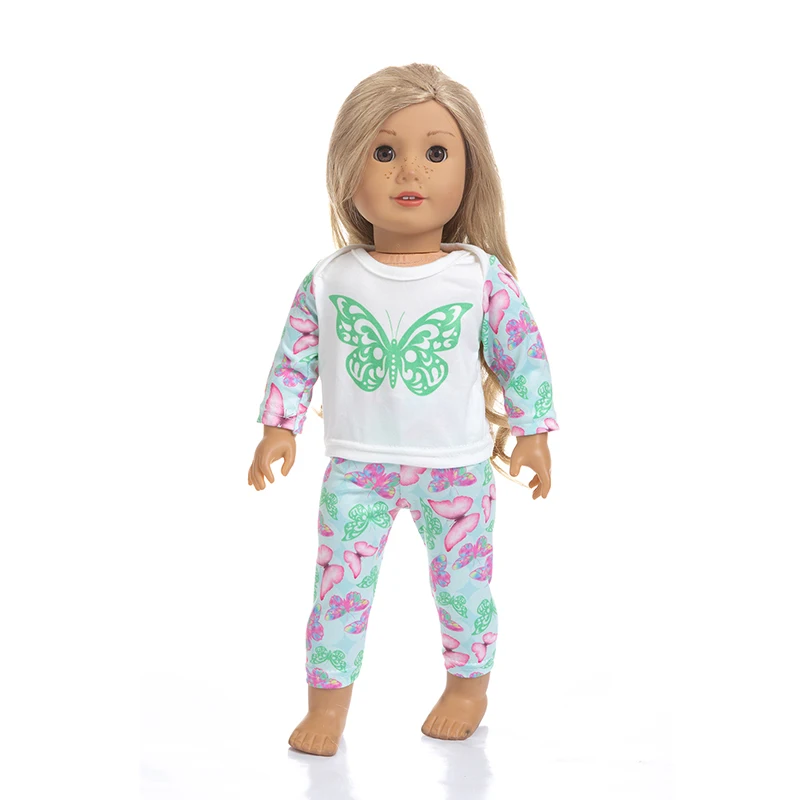 Комплект одежды с бабочками подходит для американской девочки 18 дюймов Кукла