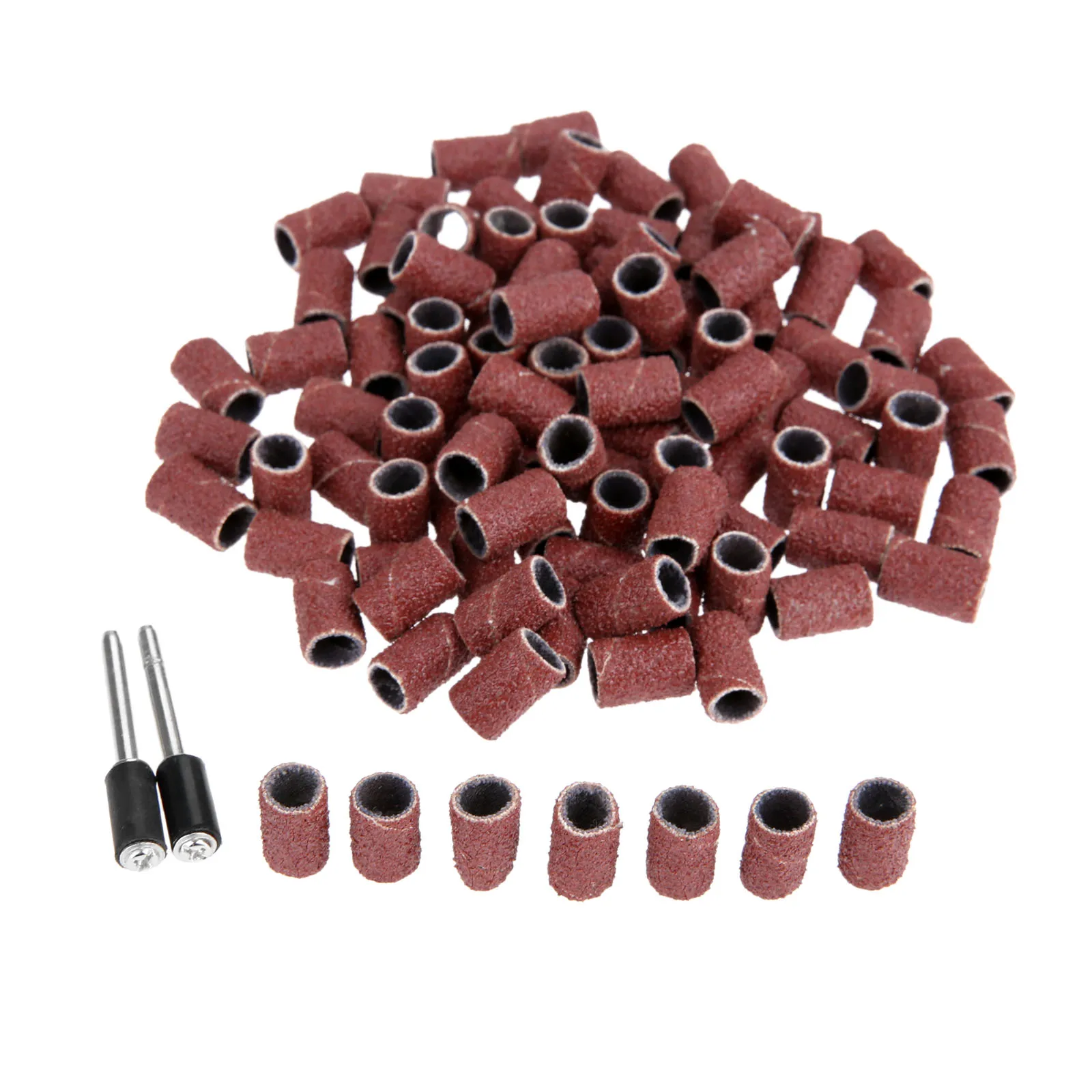 DRELD 100 шт. Аксессуары Dremel 6 мм зернистость 80 # шлифовальные ленты + 2 3 шлифовальный
