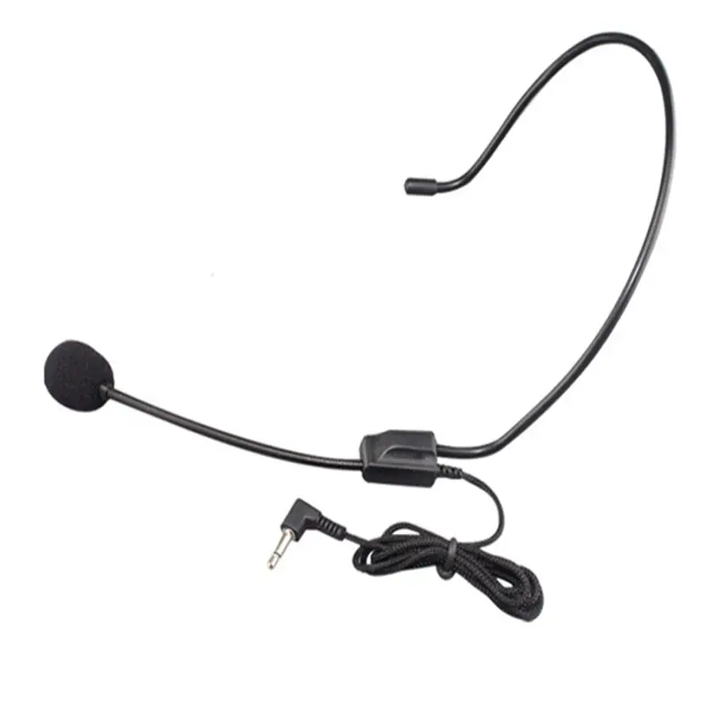 Portable 3.5MM Wired Microphone Headset Studio Conference Guide Speech Speaker Stand Headphone For Voice Amplifier New Arrival |