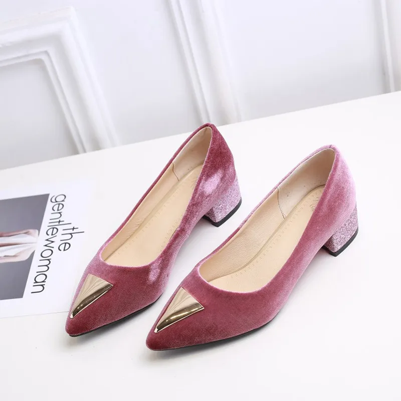 Женские туфли лодочки с острым носком размеры 34 46|fashion heels|heels fashionthick heel |