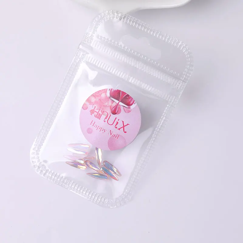 10 штук AB ногтей кристалл горный хрусталь Драгоценные камни длинные капли воды