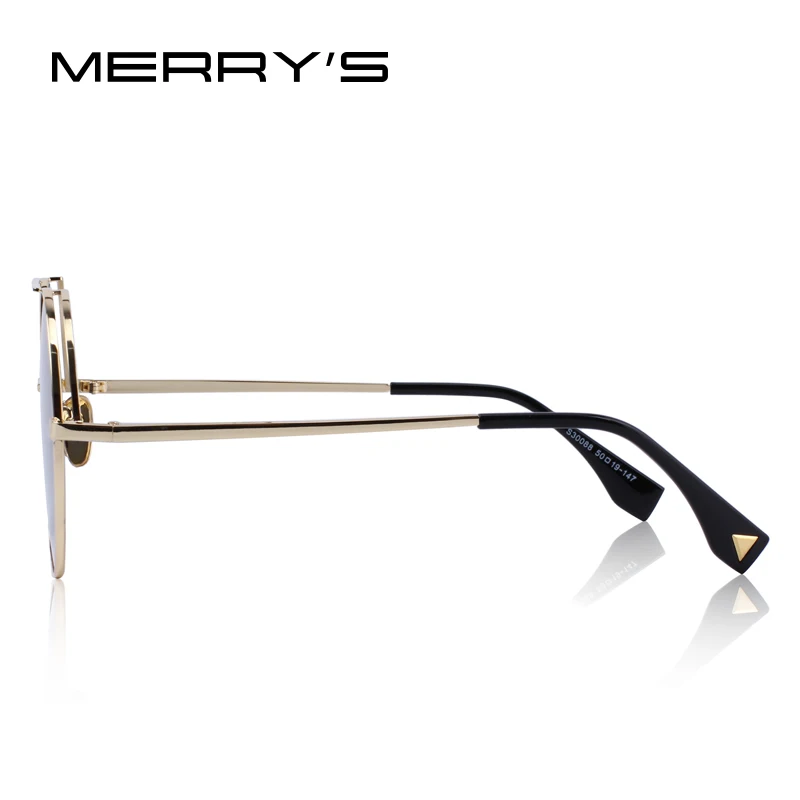 Женские Классические круглые солнцезащитные очки MERRYS 100% защита от ультрафиолета