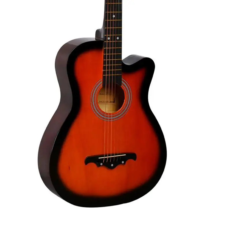 38 дюймов народная Акустическая гитара для начинающих музыкальный инструмент 6-ой