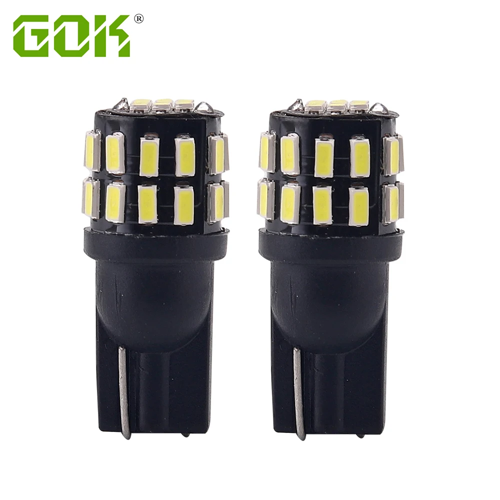 

2 x W5W T10 LED Canbus Bulb 3014 SMD 30 led 194 168 Car Clearance Parking Lights Auto Interior Reading Trunk Lamp White 12-24V