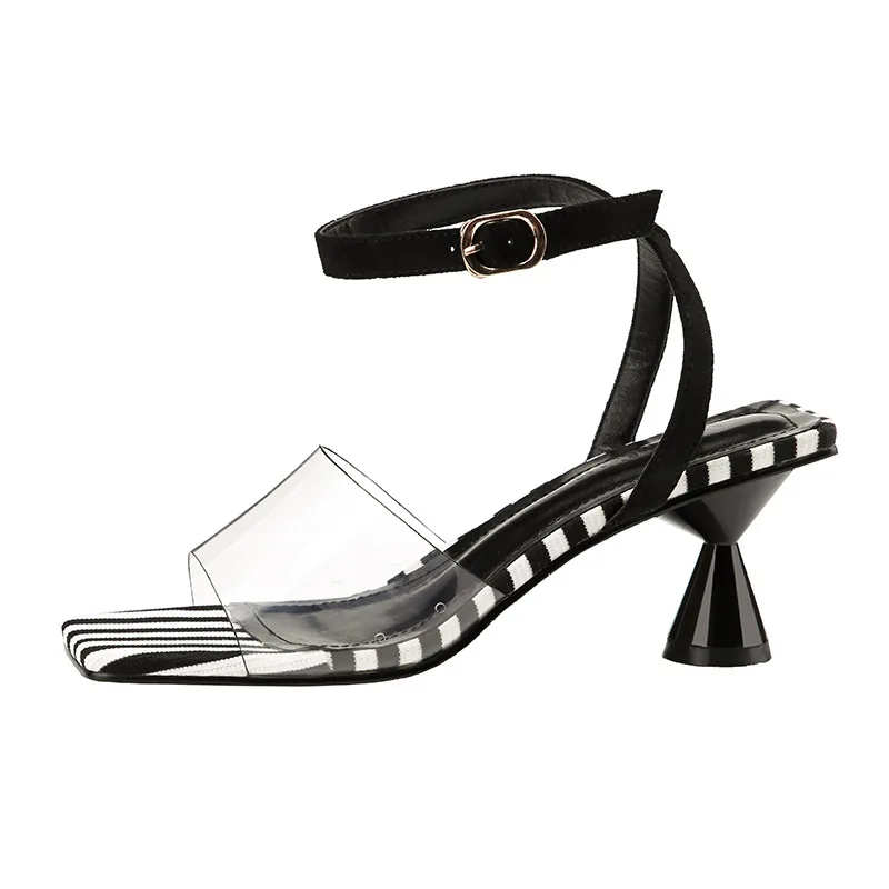 2018 women slippers sandals flip flops high heels Transparent plastic sexy party wedding shoes thin dress fashion lady | Обувь