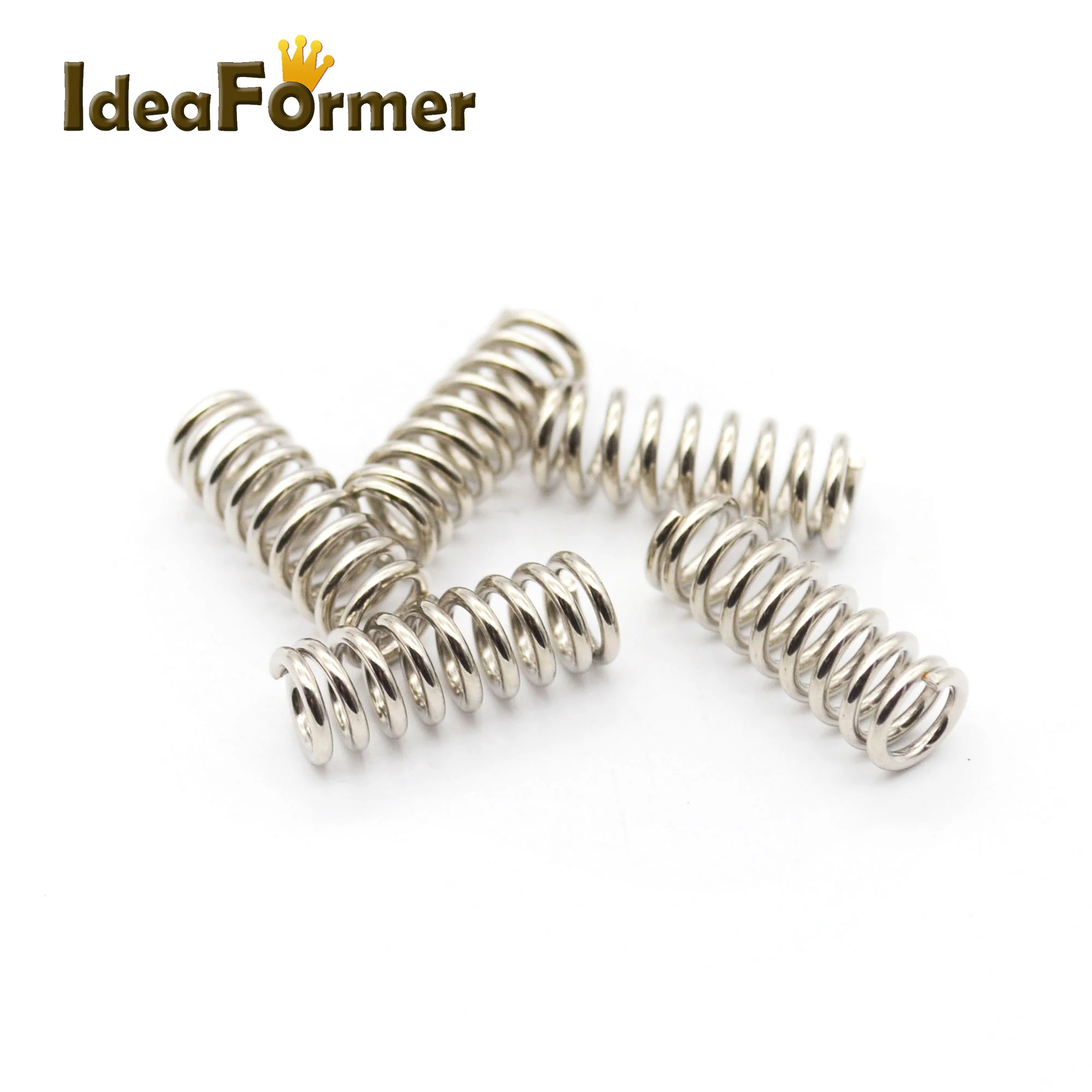 IdeaFormer, 10 шт./партия, аксессуары для 3D-принтера, фидерная пружина для Ultimaker MK, экструдер, никелированная пружина 1,2 мм, 20 мм, высокое качество