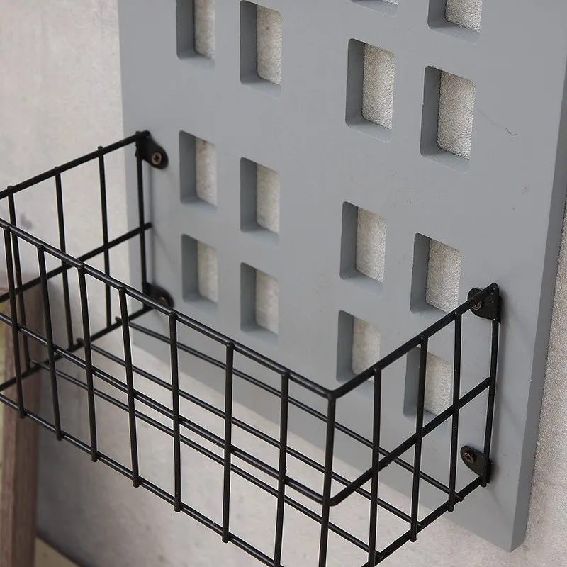 Vintage pastoral small house wall shelf living room mounted storage rack flower hanging decoration | Дом и сад