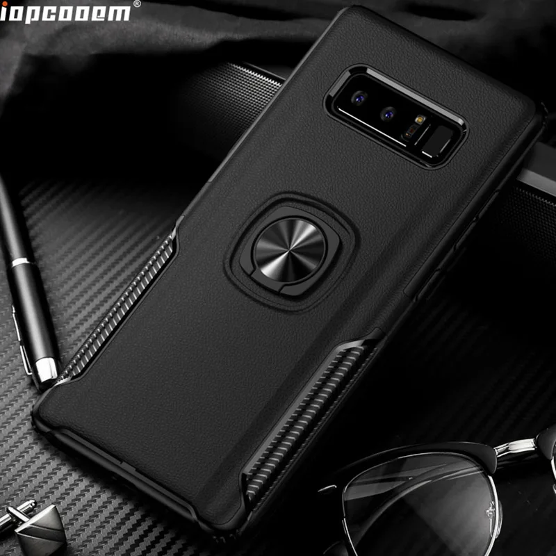 Чехлы для телефонов Samsung Note 8 чехол кольцо Стенд противоударный автомобильный