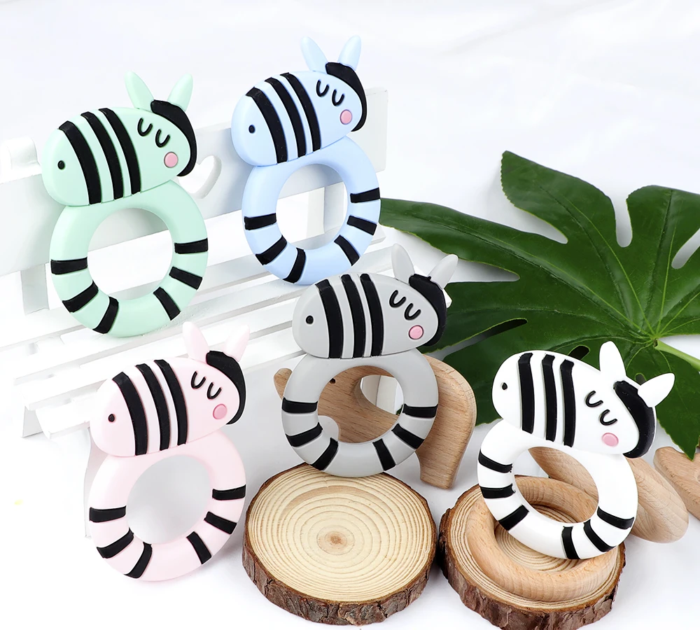 Детские Силиконовые Прорезыватели TYRY.HU zebra аксессуары для ухода за зубами