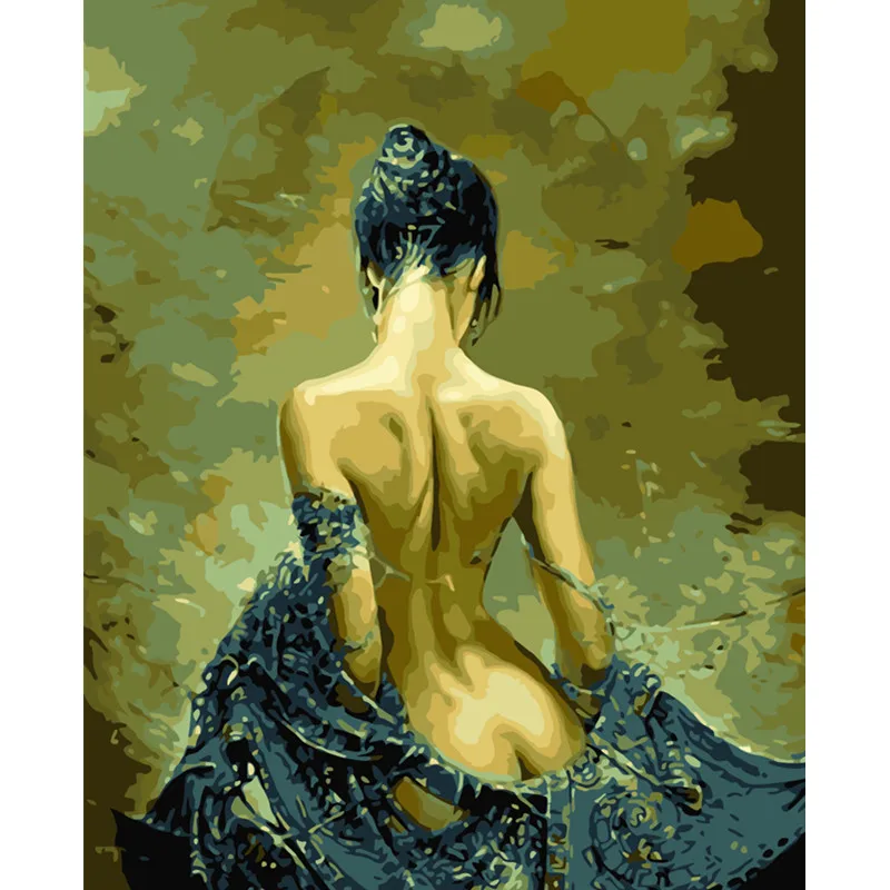 Девушка варвара Фигура DIY Цифровая живопись по номерам Современное художественное полотно Рождественский уникальный подарок Декор для дома 40х50см.