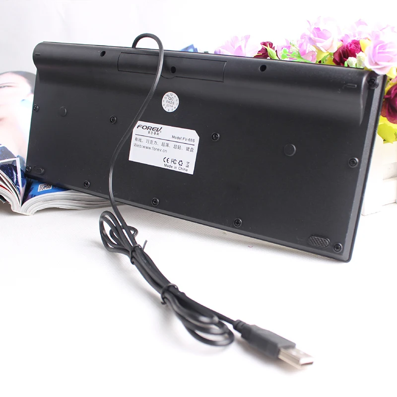 Проводная USB клавиатура FOREV 85 клавиш для ПК компьютера ноутбука нетбука