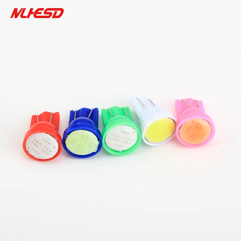 10 шт. авто светодиодный T10 cob 194 W5W 1 smd 6 чипов на танкетке светильник лампа белый