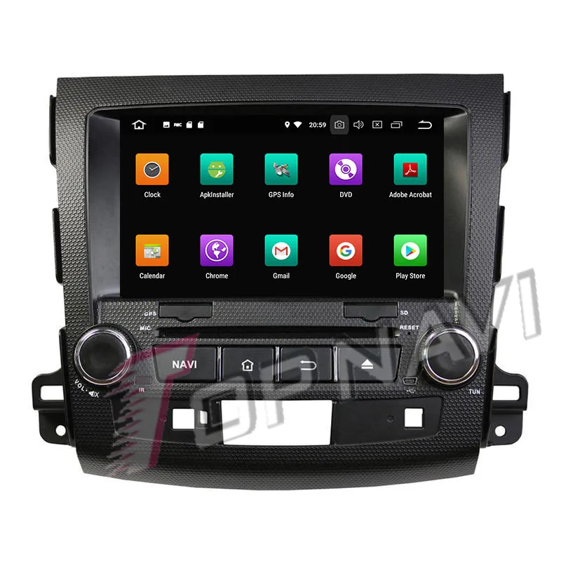 Автомобильный мультимедийный DVD-плеер Topnavi Восьмиядерный Android 9 0 для Mitsubishi Outlander