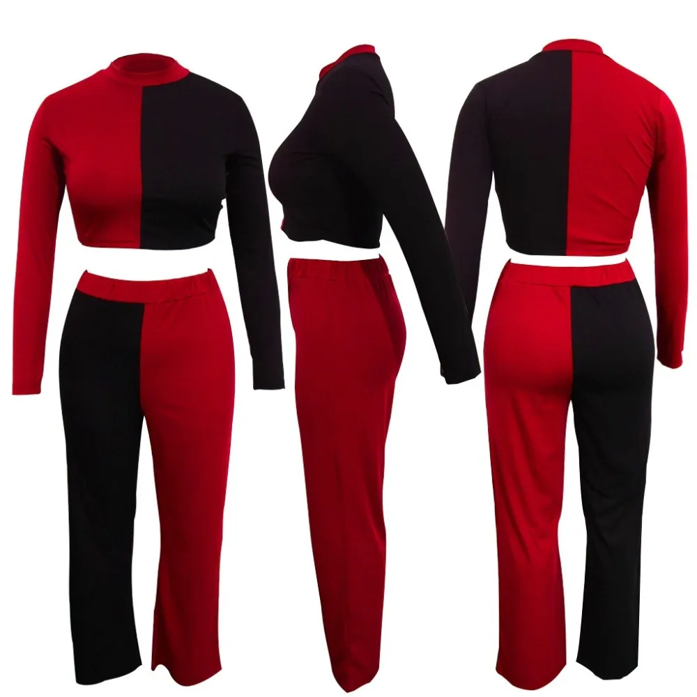 2019 Новые африканские Модные топы с длинными рукавами и свободные штаны 2