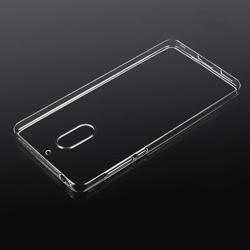 Прозрачный ультра тонкий Тонкий силиконовый чехол на Nokia 6 TA 1000 чехлы прозрачная