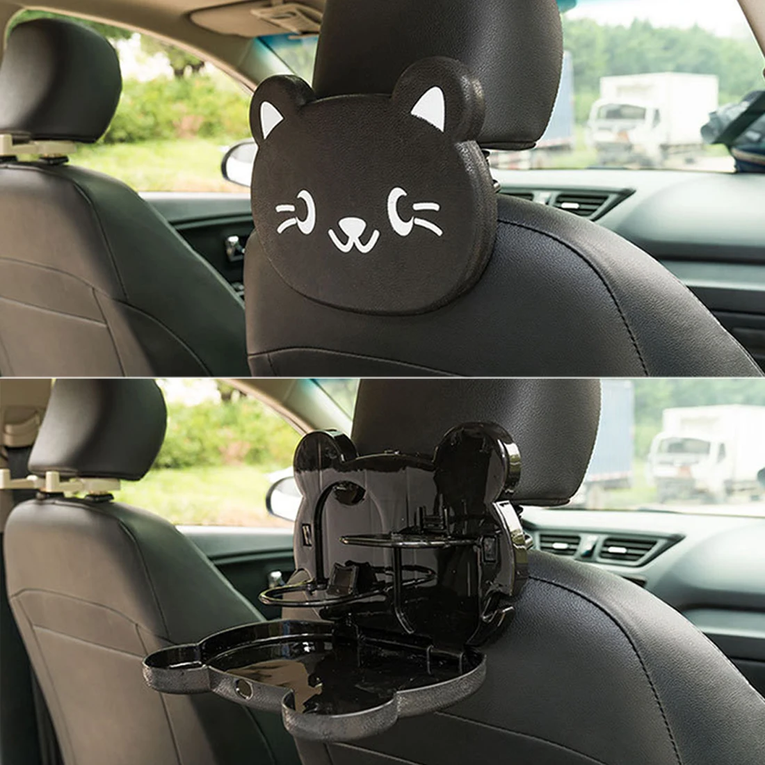 Child Car Seat Table Car Seat Tray Storage Kids Toy Food Water Holder Children Portable Table For Car Baby Food Desk