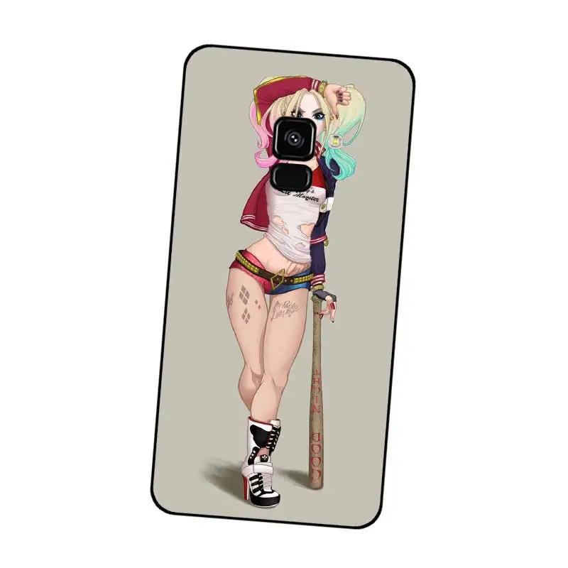 P080 Harley Quinn Black Silicone Case Cover For Samsung Galaxy J2 J3 J4 J5 J6 J7 J8 Pro Plus Prime 2018 2017 |