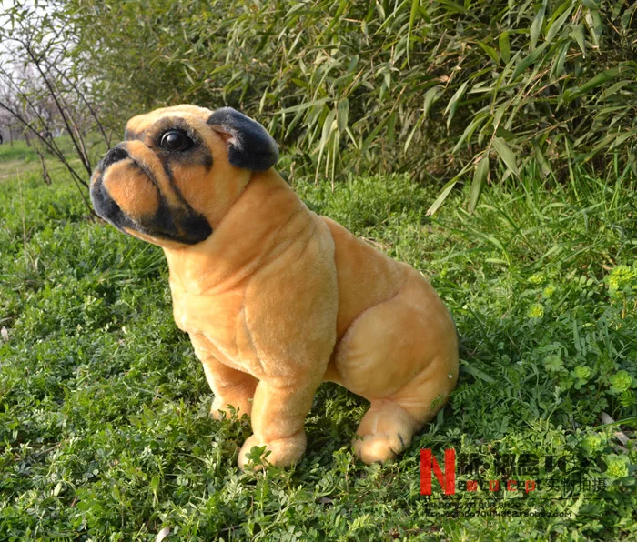 35 см приседание мопса плюшевая игрушка подарок на день рождения d7824|birthday gift|dog plush