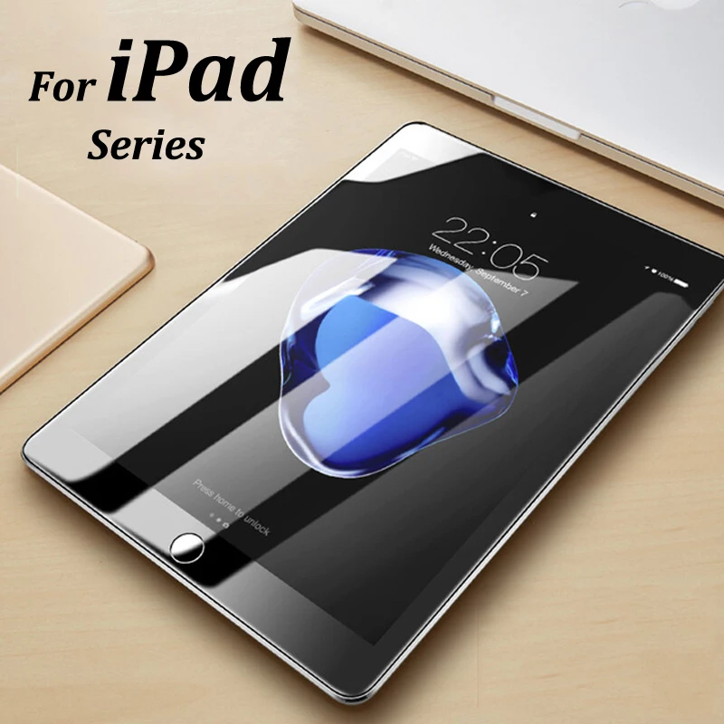 Tempered Glass on The for Ipad Mini Pro Air 1 2 3 4 5 6 2017 2018 7.9 9.7 10.5inch Screen Protector A1822 A1823 A1893 | Компьютеры и