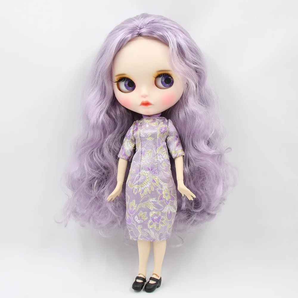 Фабрика blyth кукла 1/6 bjd шарнир тела белая кожа резные губы матовое лицо с бровей индивидуальные лицо сонные глаза