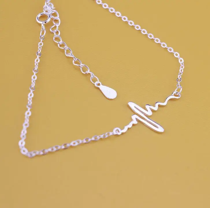 Новые креативные браслеты для электрокардиограммы из стерлингового серебра 925