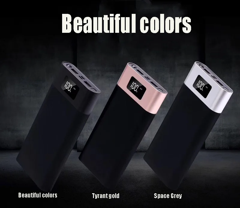 Новый 20800 мА Smart Дисплей Зарядка сокровище светодиодный Dual USB Выход металлический