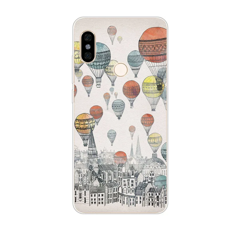 Чехол xiaomi mi max 3 Силиконовый Модный чехол с рисунком из мультфильма мягкая задняя
