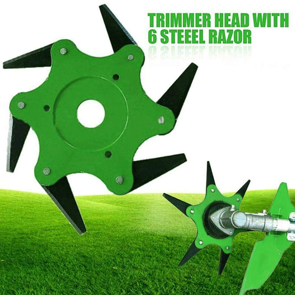 Головка триммера с 6 лезвиями универсальные лезвия для садовой газонокосилки