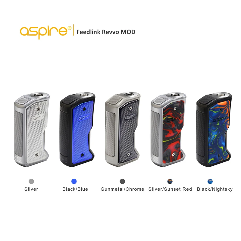 Оригинальный Aspire Feedlink Revvo 80 Вт мод с 7 мл блок впрыскивания электронная сигарета Fit