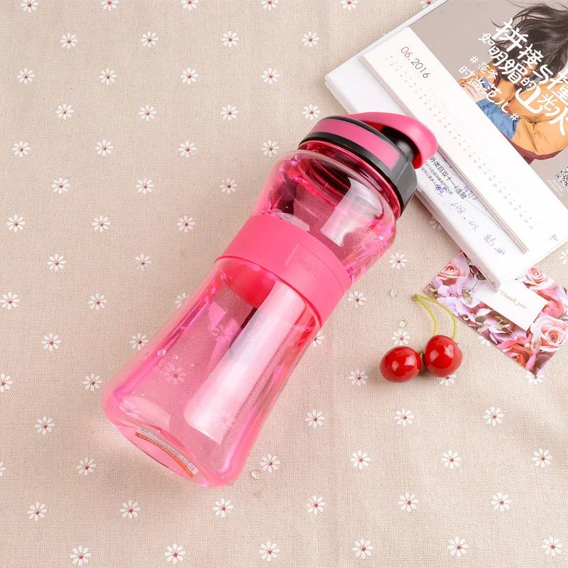 

550ml Portable Sports Water Bottle BPA Free Plastic Drink Bottle for water With Tea Infuser Bicycle Direct Drinking Tumbler