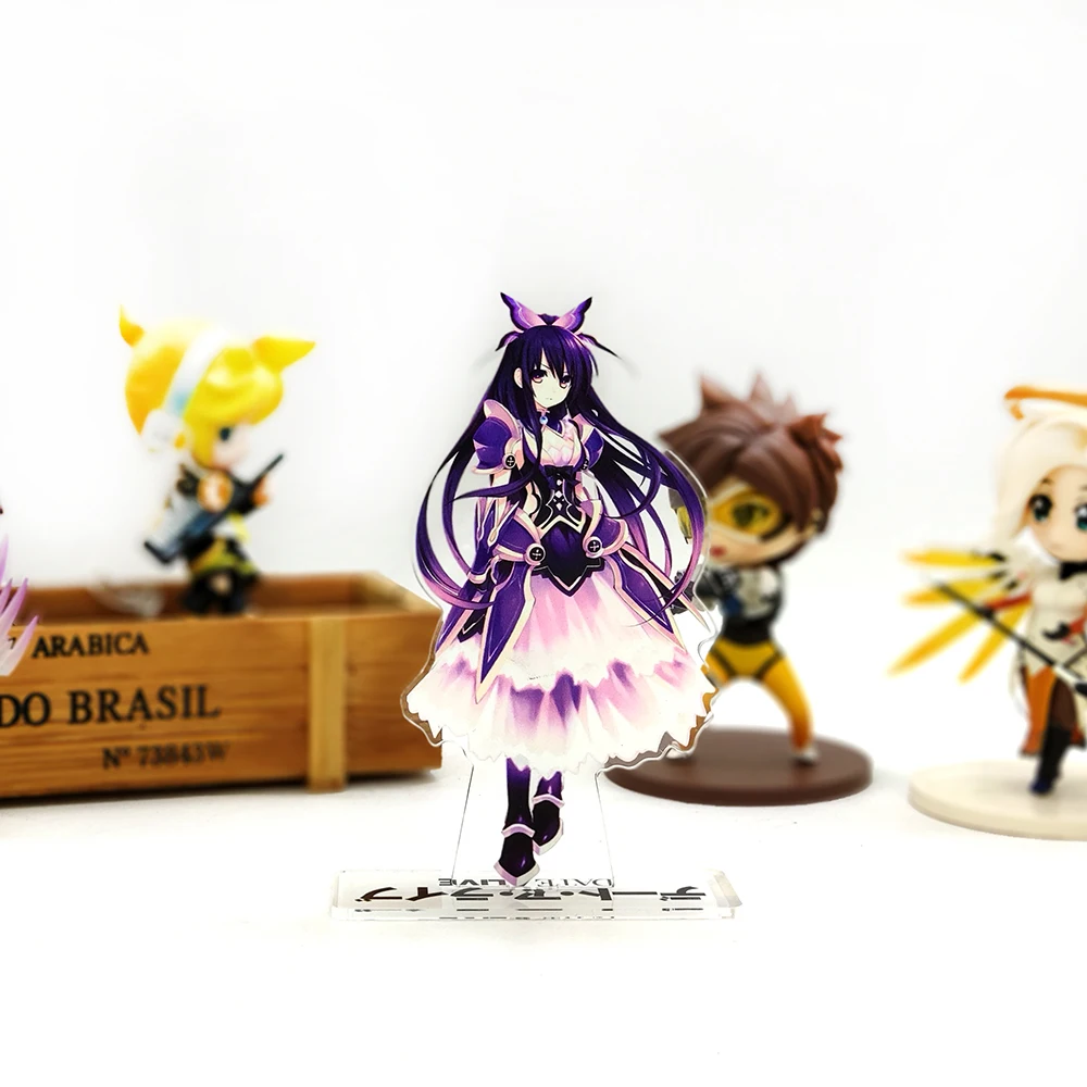Love Thank You Date A Live Yatogami Tohka Hermit Yoshino фигурка на акриловой подставке модель двухсторонняя пластина Держатель торт Топпер аниме