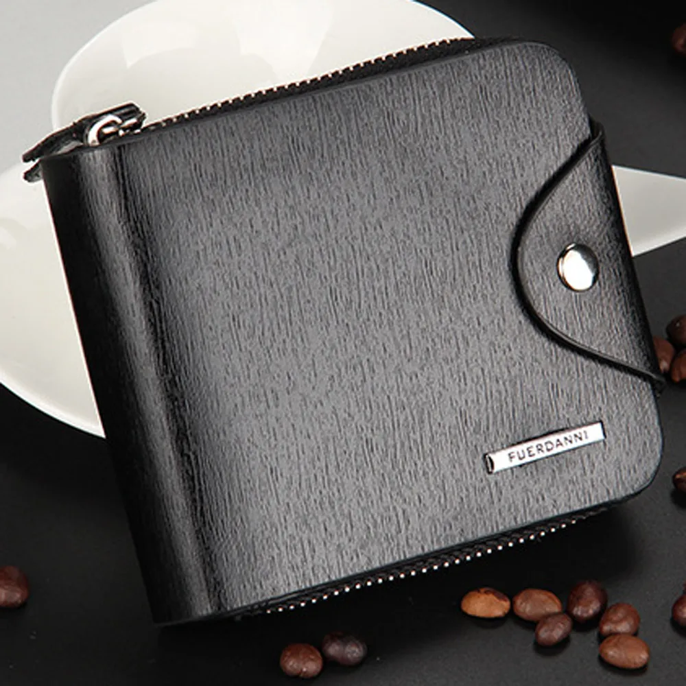 2018 NEW Men's wallet purse with coin pocket PU fashion Mens Fashion Leather ID Card Holder Billfold Purse Wallet Handbag | Багаж и