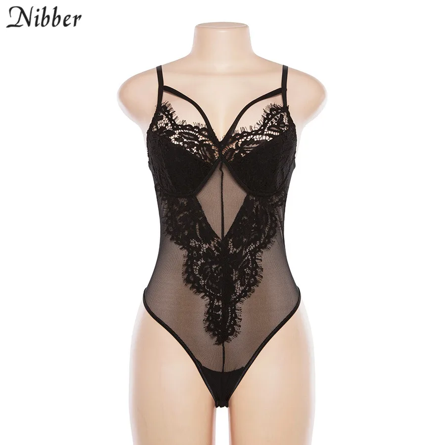 Nibber/, кружевной комбинезон с ажурным узором, Осень-зима, сексуальный кружевной облегающий костюм, трендовая повседневная одежда, разные цвета на выбор