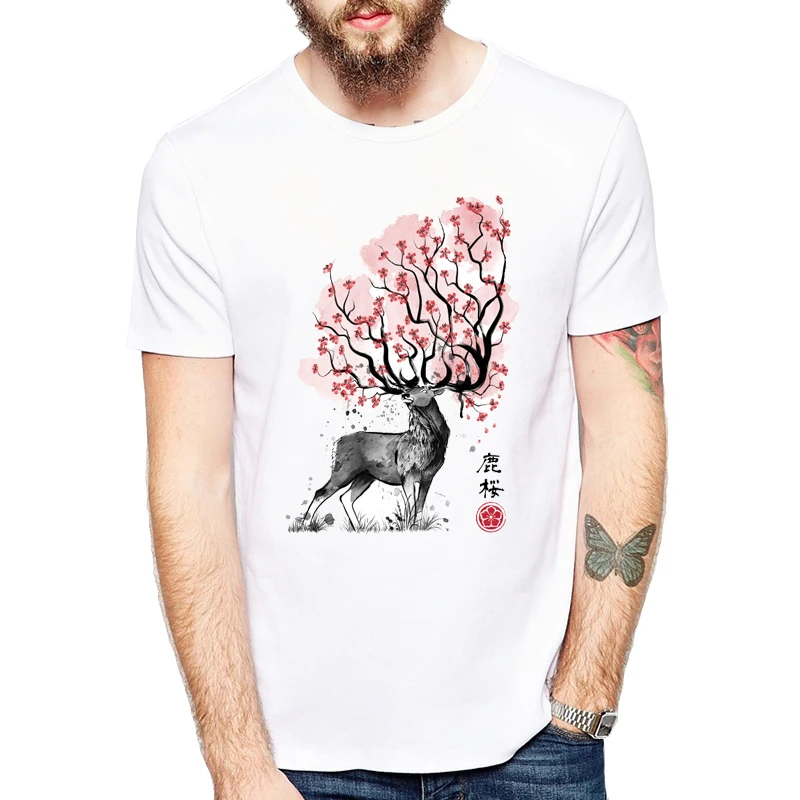 

Футболка с принтом оленя Vagarytees, Новинка лета 2019