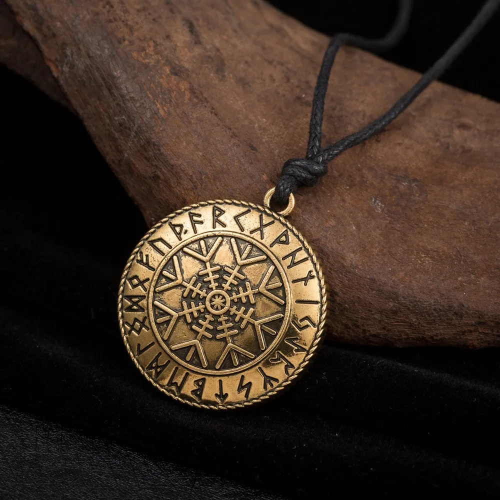 Мужское колье с кулоном в стиле викингов кулон Talisman Asatru Pagan|helm of awe|men pendantpendant men |