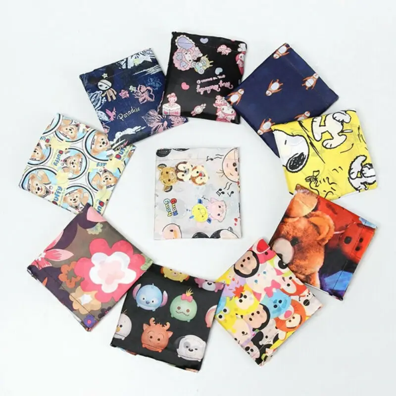 2019 модная женская сумка шоппер с милым мультипликационным принтом многоразовая